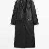 Manteau long en cuir nappa Manteau long en cuir nappa