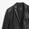 Manteau long en cuir nappa Manteau long en cuir nappa