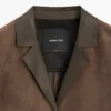 Manteau long en cuir suédé Manteau long en cuir suédé