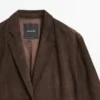 Manteau long en cuir suédé Manteau long en cuir suédé