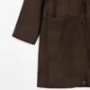 Manteau long en cuir suédé Manteau long en cuir suédé