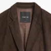 Manteau long en cuir suédé Manteau long en cuir suédé