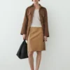 Mini-jupe en cuir nappa Mini-jupe en cuir nappa