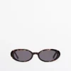 Mini-lunettes de Soleil ovales effet écaille Mini-lunettes de Soleil ovales effet écaille