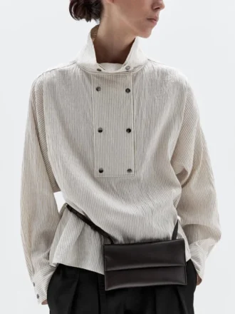 Mini sac à bandoulière en cuir nappa