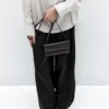 Mini sac à bandoulière en cuir nappa Mini sac à bandoulière en cuir nappa