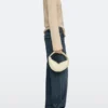 Mini sac demi-lune en cuir nappa Mini sac demi-lune en cuir nappa