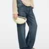 Mini sac demi-lune en cuir nappa Mini sac demi-lune en cuir nappa