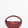 Mini sac demi-lune en cuir nappa Mini sac demi-lune en cuir nappa