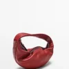 Mini sac demi-lune en cuir nappa Mini sac demi-lune en cuir nappa
