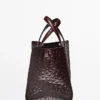 Mini sac iconique en cuir texturé
