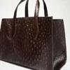 Mini sac iconique en cuir texturé
