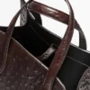 Mini sac iconique en cuir texturé