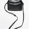 Mini-sac tressé en cuir nappa Mini-sac tressé en cuir nappa