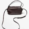 Mini sacoche en cuir texturé Mini sacoche en cuir texturé