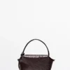 Mini sacoche en cuir texturé Mini sacoche en cuir texturé