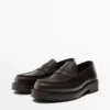 Mocassins à bout mocassin avec semelle crantée Mocassins à bout mocassin avec semelle crantée