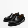 Mocassins en cuir avec finition brillante Mocassins en cuir avec finition brillante