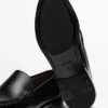 Mocassins en cuir avec finition brillante Mocassins en cuir avec finition brillante
