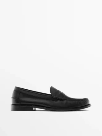 Mocassins en cuir huilé souple