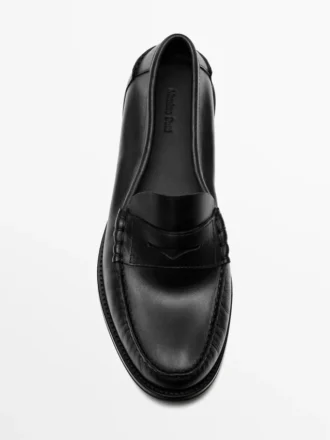 Mocassins en cuir huilé souple