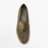 Mocassins en cuir refendu Mocassins en cuir refendu