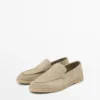 Mocassins en cuir refendu Mocassins en cuir refendu