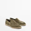 Mocassins en cuir refendu Mocassins en cuir refendu