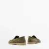 Mocassins en cuir refendu Mocassins en cuir refendu