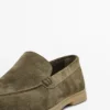 Mocassins en cuir refendu Mocassins en cuir refendu