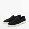 Mocassins en cuir refendu avec bout mocassin Mocassins en cuir refendu avec bout mocassin