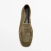 Mocassins en cuir refendu souple Mocassins en cuir refendu souple