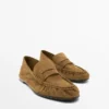 Mocassins en cuir refendu souple Mocassins en cuir refendu souple