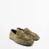 Mocassins en cuir refendu souple Mocassins en cuir refendu souple