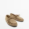Mocassins en cuir souple avec détail froncé Mocassins en cuir souple avec détail froncé