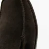 Mocassins en cuir souple avec détail froncé