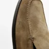 Mocassins en cuir souple avec détail froncé