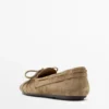 Mocassins en cuir souple avec détail froncé Mocassins en cuir souple avec détail froncé