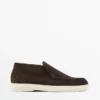 Mocassins style bottines en cuir refendu Mocassins style bottines en cuir refendu
