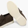 Mocassins style bottines en cuir refendu Mocassins style bottines en cuir refendu