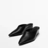 Mules à talon compensé
