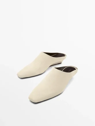 Mules à talons compensés
