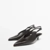 Mules à talons hauts en cuir Mules à talons hauts en cuir