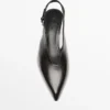 Mules à talons hauts en cuir Mules à talons hauts en cuir