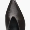 Mules à talons hauts en cuir Mules à talons hauts en cuir