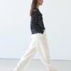 Pantalon 100 % lin à jambes larges et taille élastiquée Pantalon 100 % lin à jambes larges et taille élastiquée