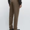 Pantalon ajusté à micro-texture Pantalon ajusté à micro-texture