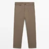 Pantalon ajusté à micro-texture Pantalon ajusté à micro-texture