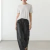Pantalon ample en cuir nappa Pantalon ample en cuir nappa