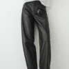 Pantalon ample en cuir nappa Pantalon ample en cuir nappa